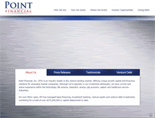 Tablet Screenshot of pointfin.com